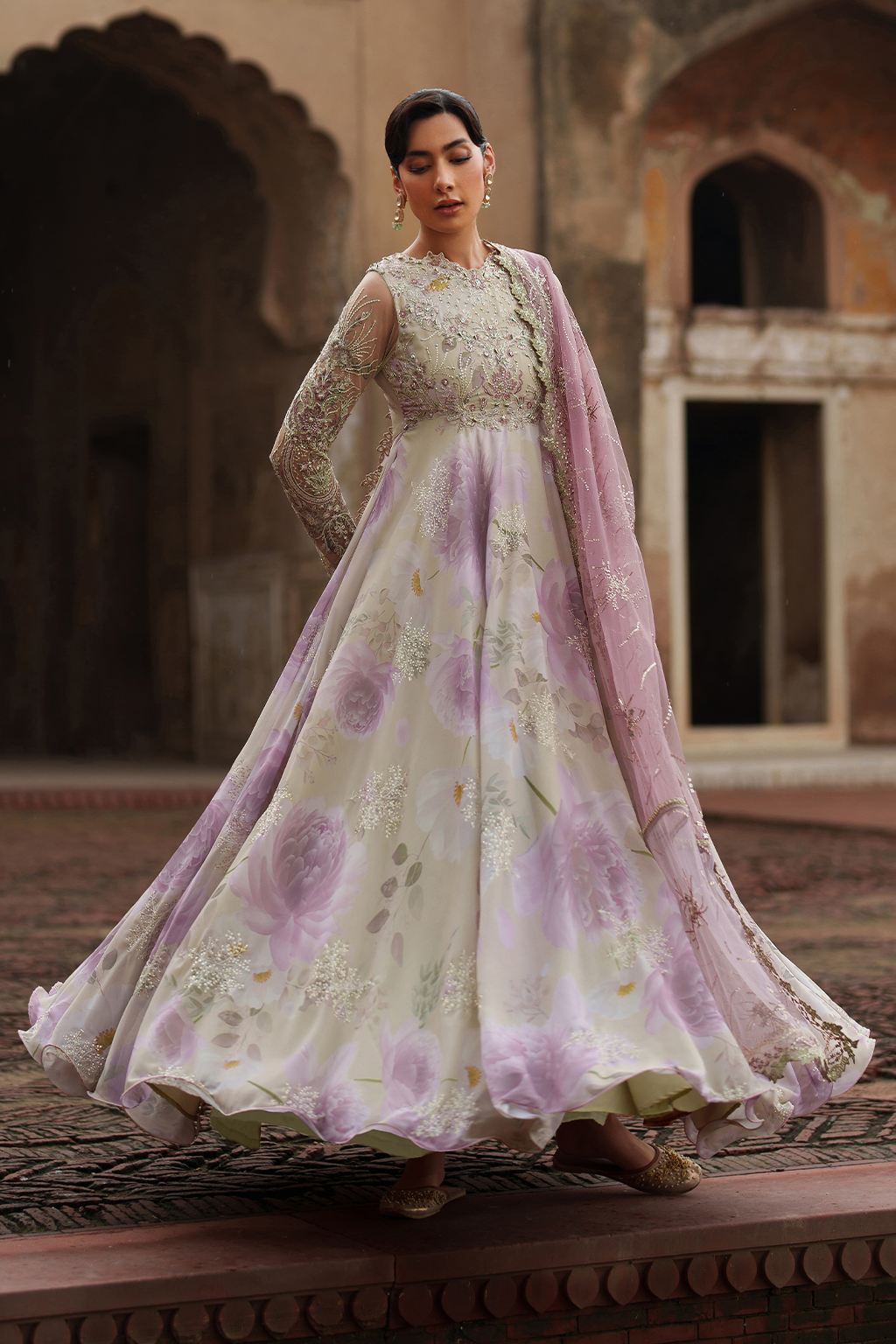 Iznik | Exclusive Formals | UE-546 Embroidered Chiffon