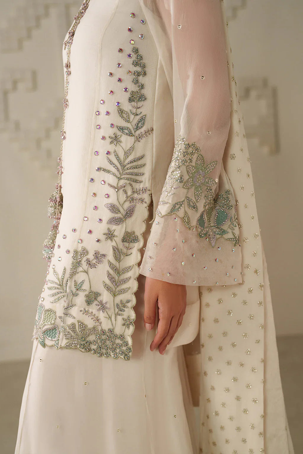 Iznik | Festive Formals | UE-620 Embroidered Chiffon