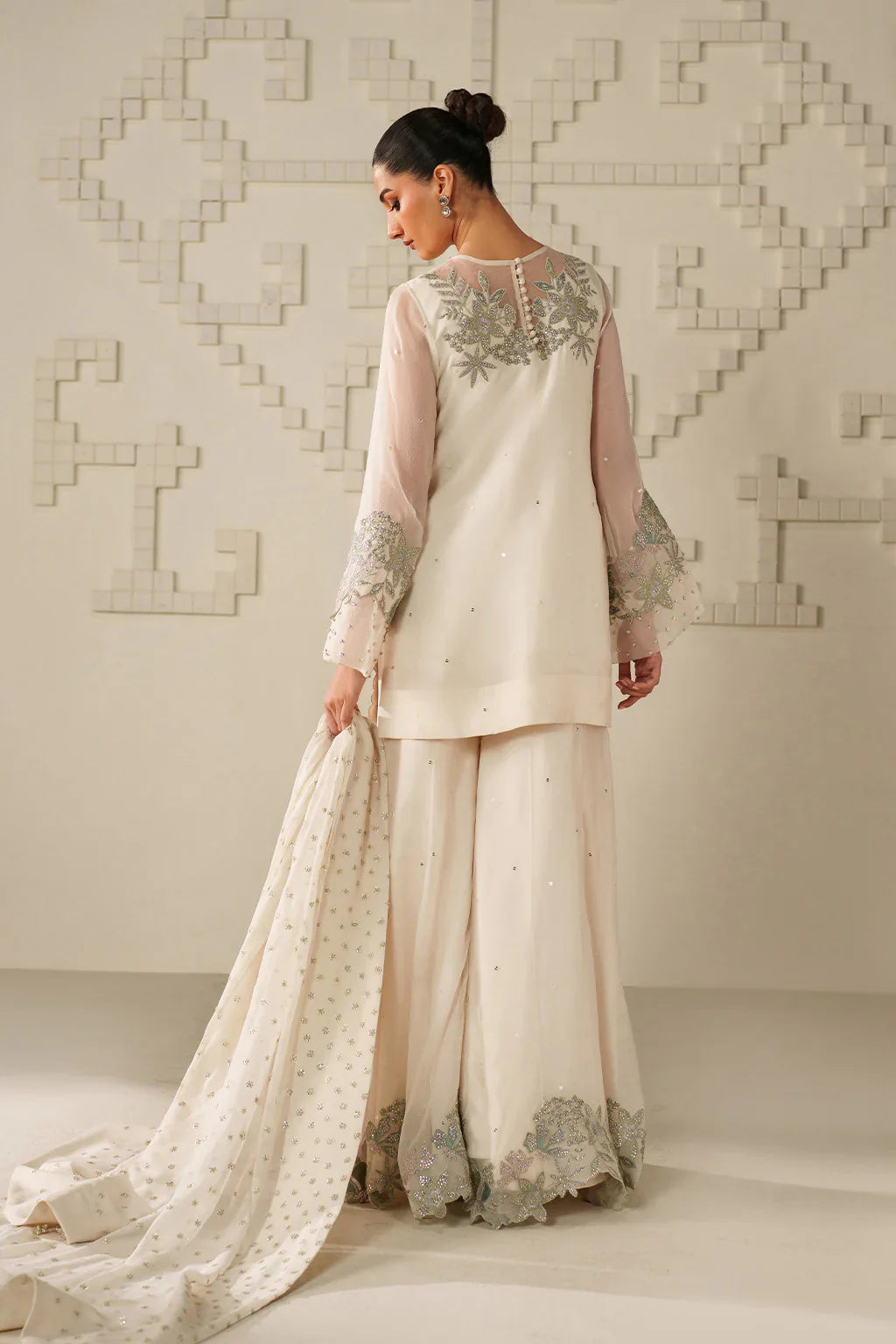 Iznik | Festive Formals | UE-620 Embroidered Chiffon