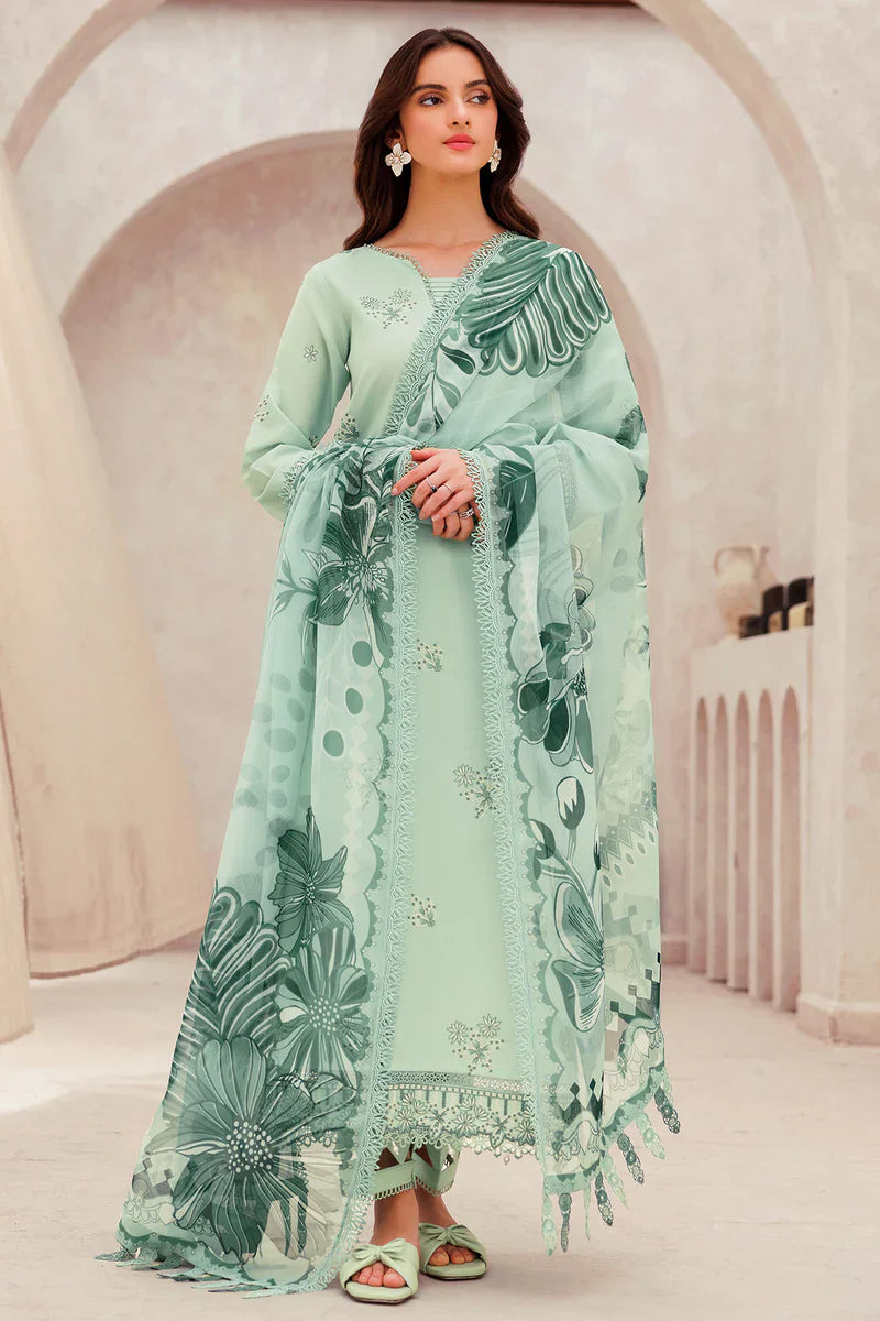 Farasha | Summer Weaves Embroidered lawn'26 | Aqua Cascade