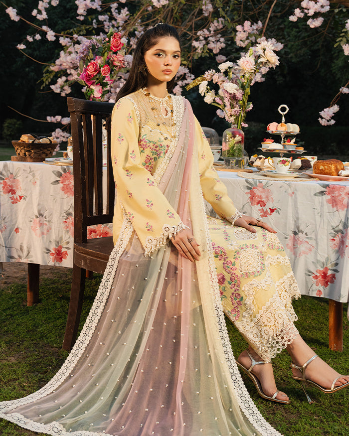 Zevk | Flora Festive Lawn Vol II | LIME
