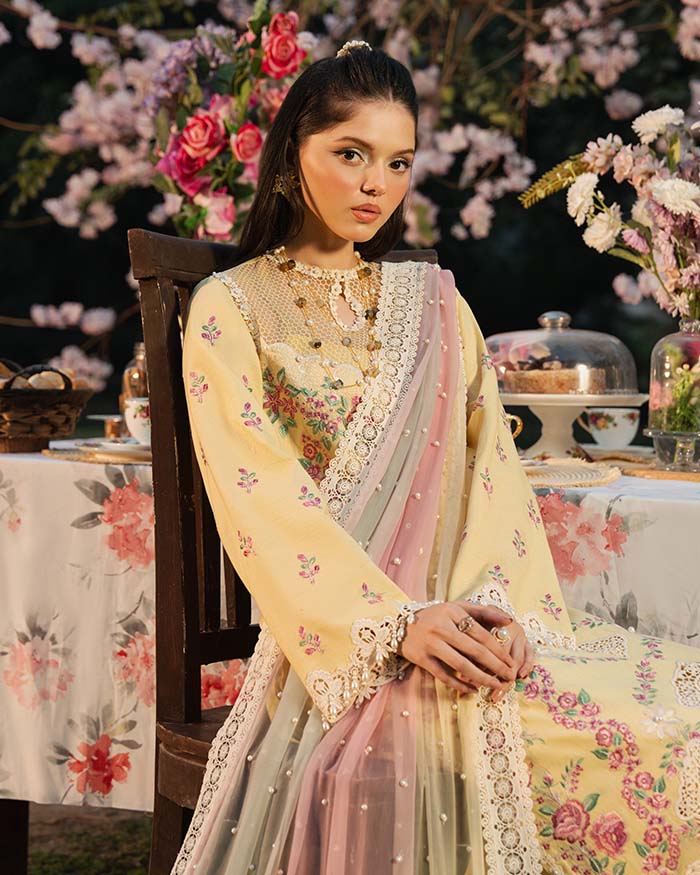 Zevk | Flora Festive Lawn Vol II | LIME