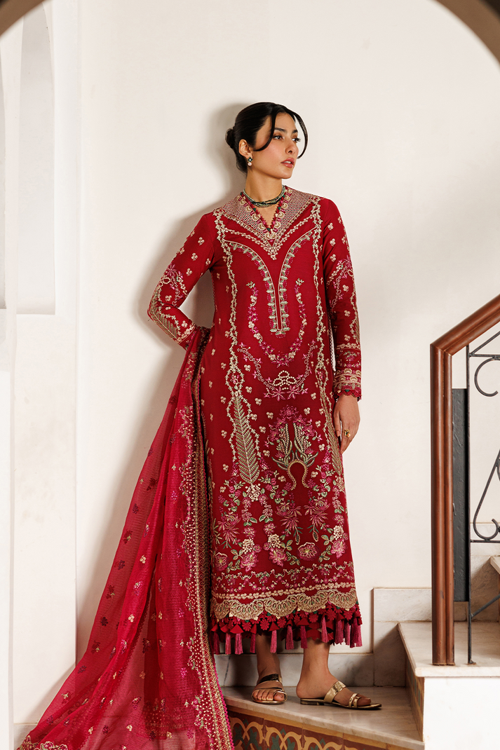 Emaan Adeel | Mirabelle Festive Luxury Lawn | GARDENIA GLOW