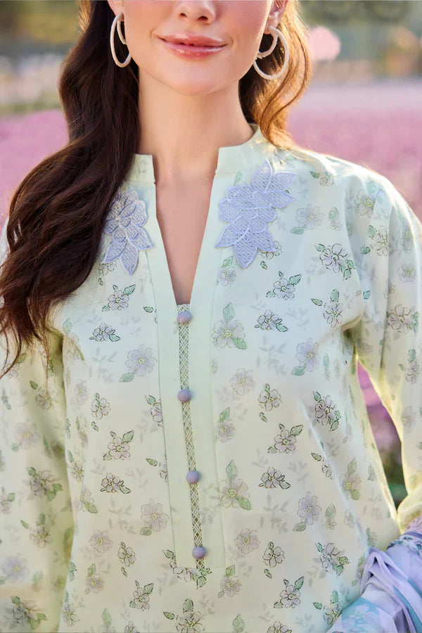 Farasha | Printed Essentials’26 | Mint Petaline