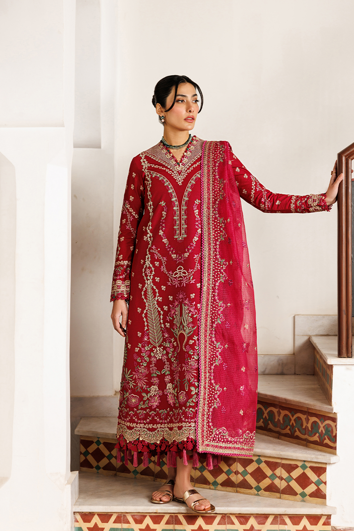 Emaan Adeel | Mirabelle Festive Luxury Lawn | GARDENIA GLOW