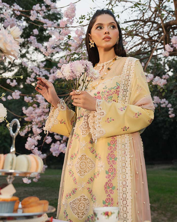 Zevk | Flora Festive Lawn Vol II | LIME