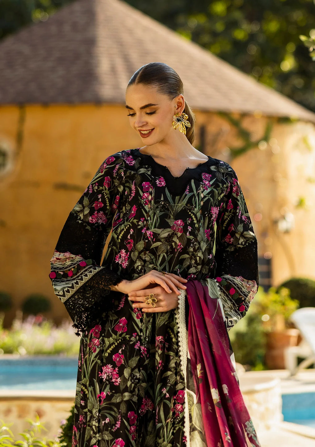 Elaf Premium | Print Chikankari 25 | ELK-08A VISTA