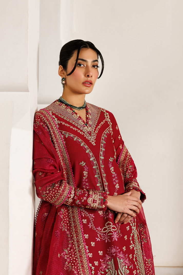 Emaan Adeel | Mirabelle Festive Luxury Lawn | GARDENIA GLOW