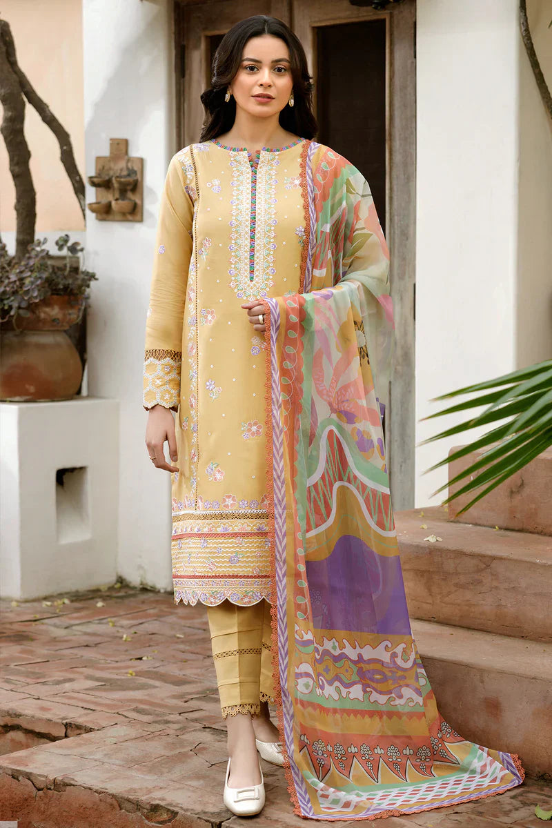 Farasha | Summer Weaves Embroidered lawn'26 | Tuscan Aura