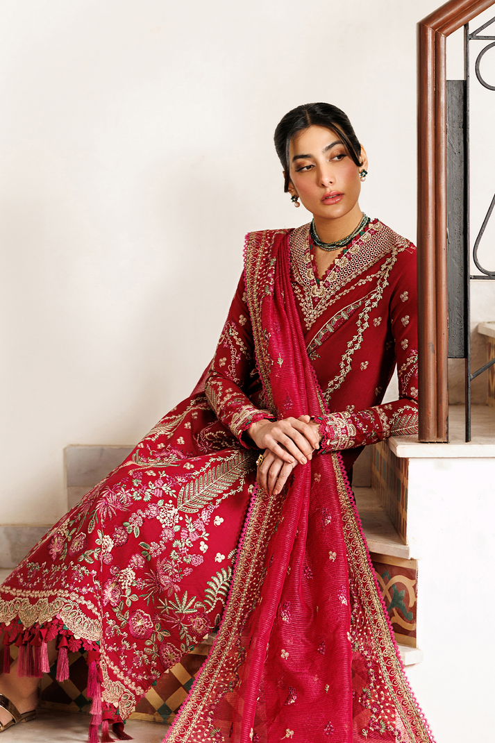 Emaan Adeel | Mirabelle Festive Luxury Lawn | GARDENIA GLOW