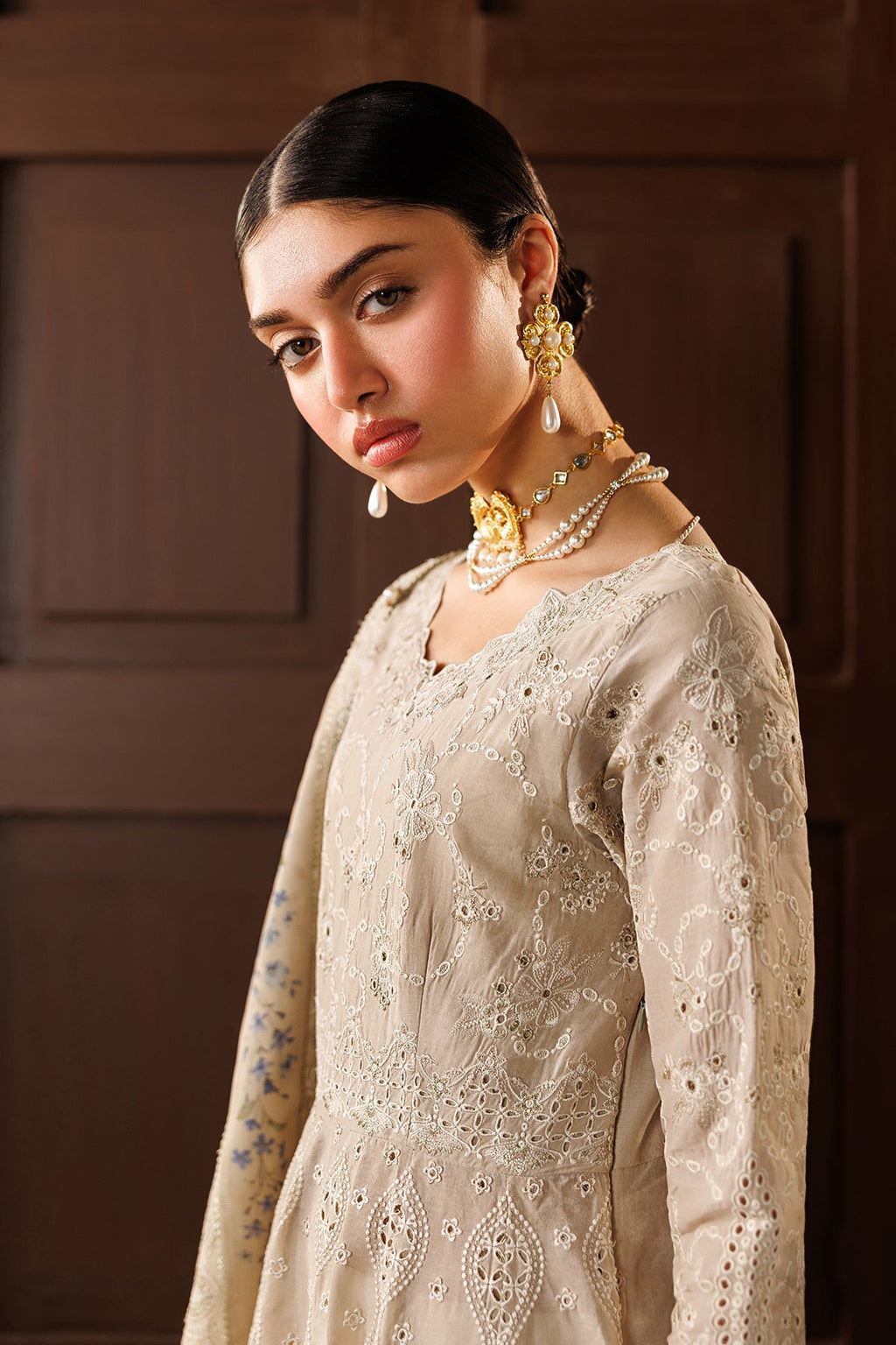 Baroque | Edit Lawnƒ??26 | EMBROIDERED LAWN EL26-D03 UNSTITCHED