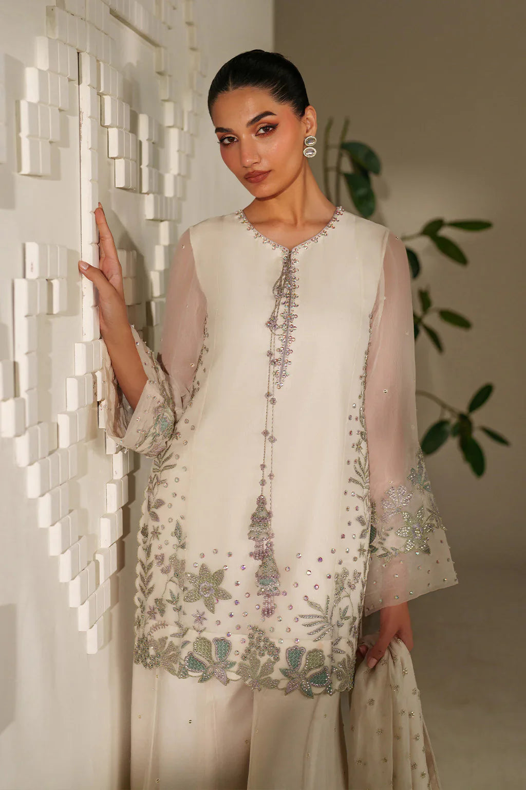 Iznik | Festive Formals | UE-620 Embroidered Chiffon