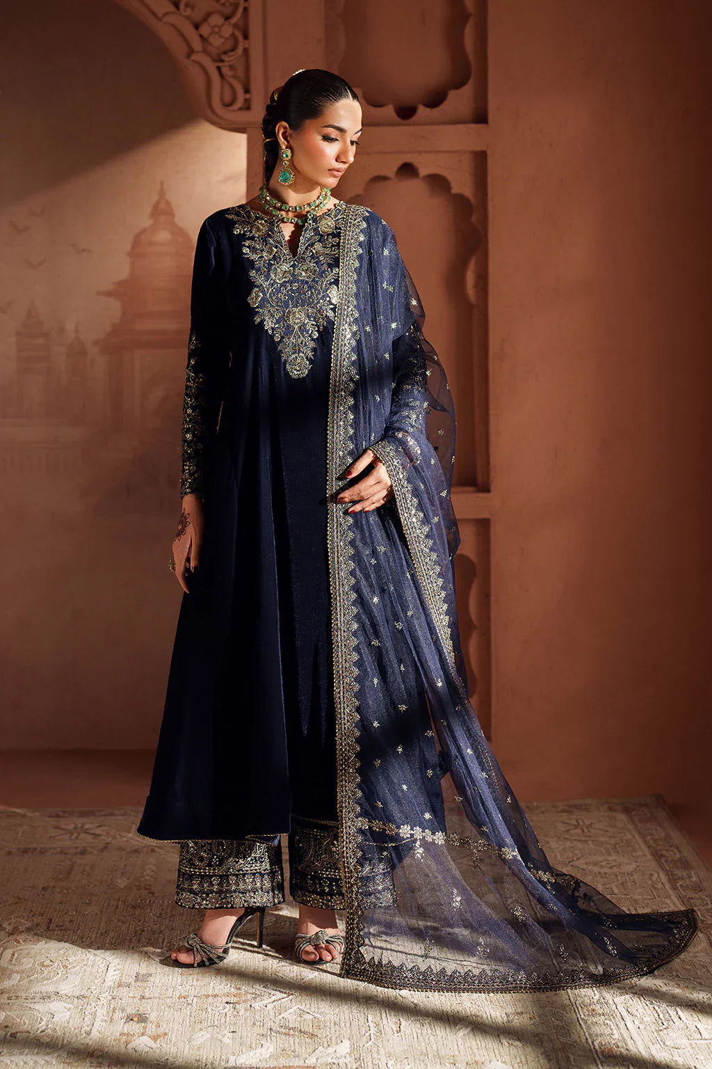 IZNIK | Raagni Velvet Formals | IV-66 Embroidered Velvet