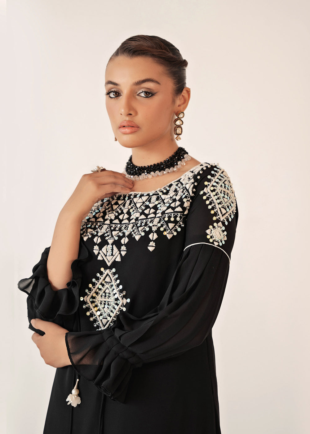 Dastoor | Euphoria Luxury Pret 24 | Noir