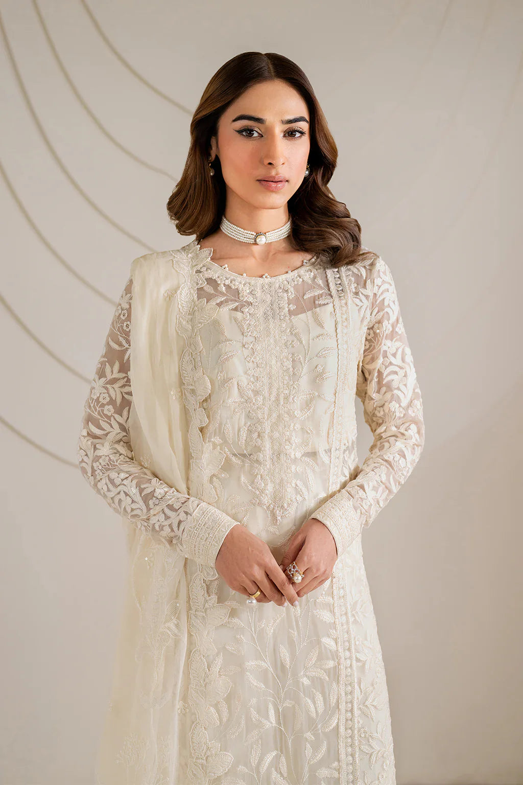 Iznik | Exclusive Formals | UE-391 Embroidered Chiffon