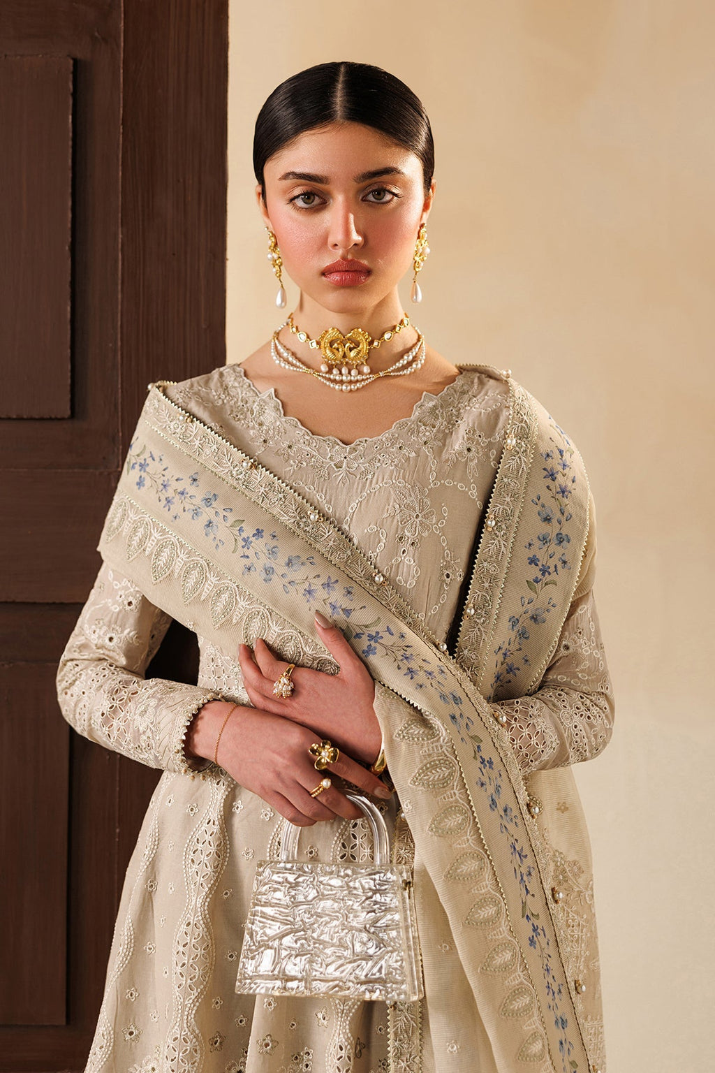 Baroque | Edit Lawnƒ??26 | EMBROIDERED LAWN EL26-D03 UNSTITCHED
