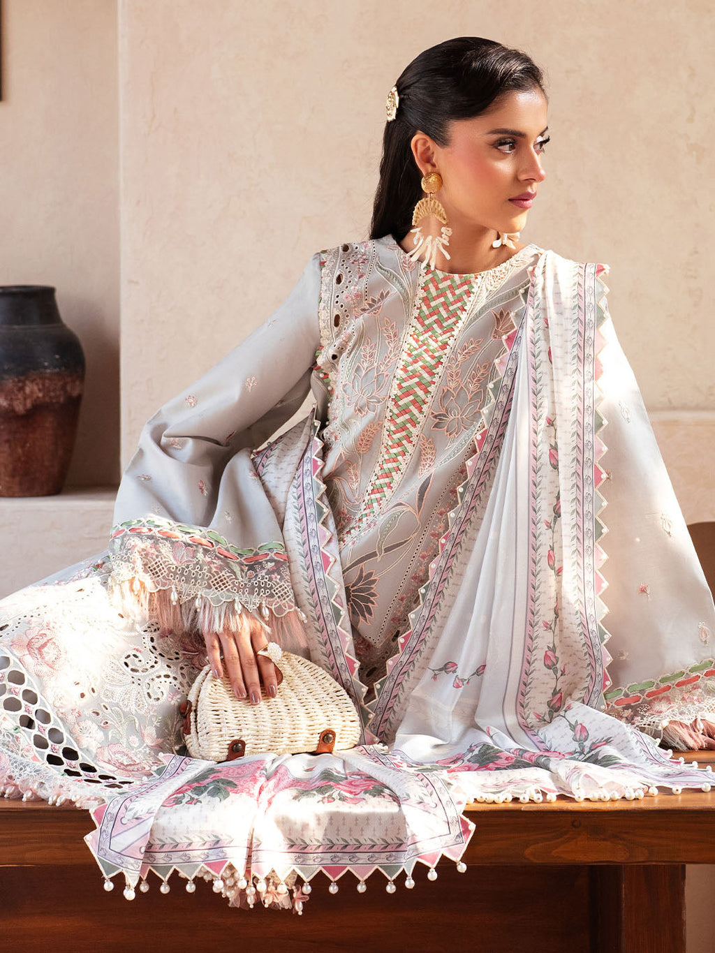 Bin Ilyas | Mehroze Luxury Lawn 25 | 97 - A
