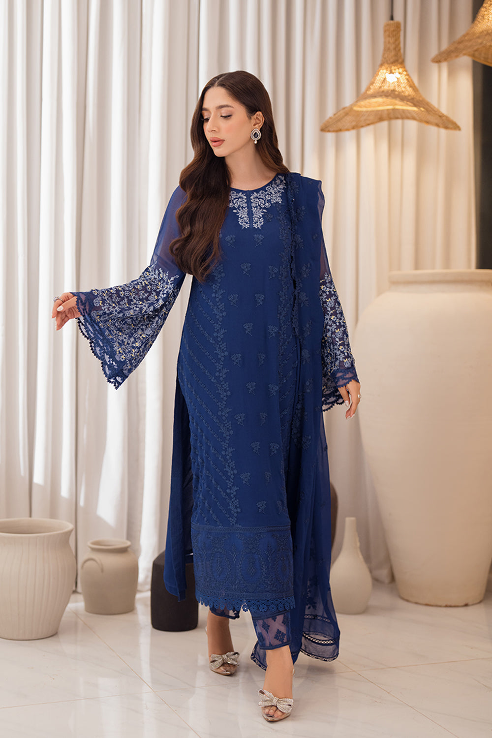 Azure | Ensembles Embroidered Formals | Azure Breeze - Riwayat-e-Khas
