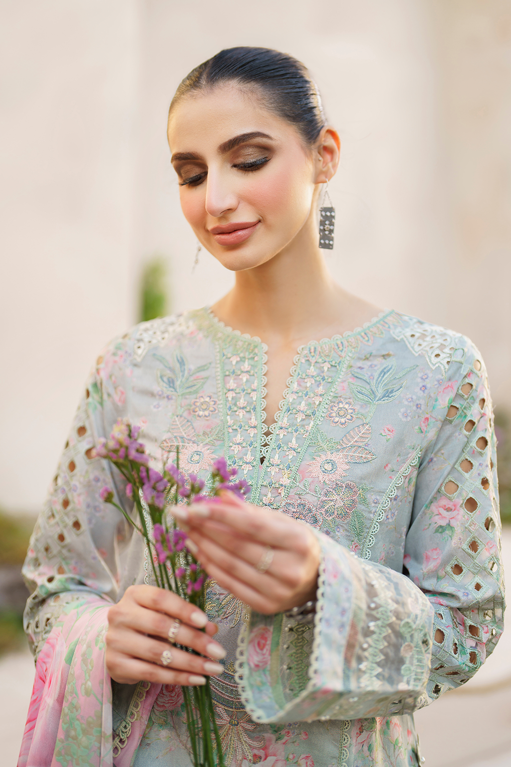 Iznik | Festive lawn 24 | SFL-07 - House Of Anaya