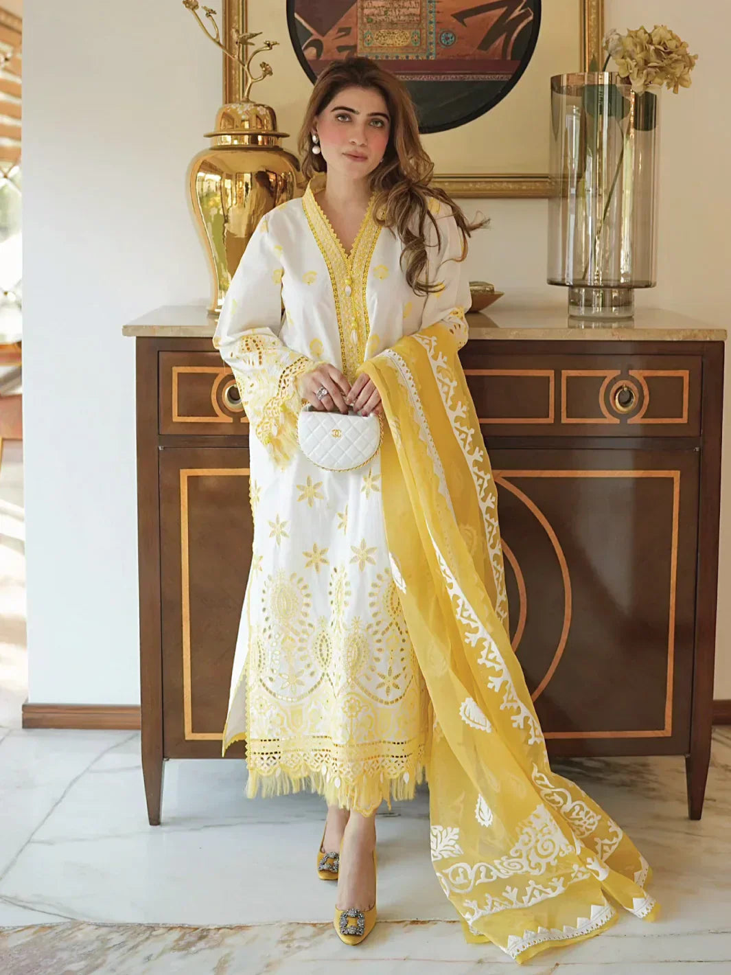Faiza Faisal | Maya Luxury Lawn | Ceren - House Of Anaya