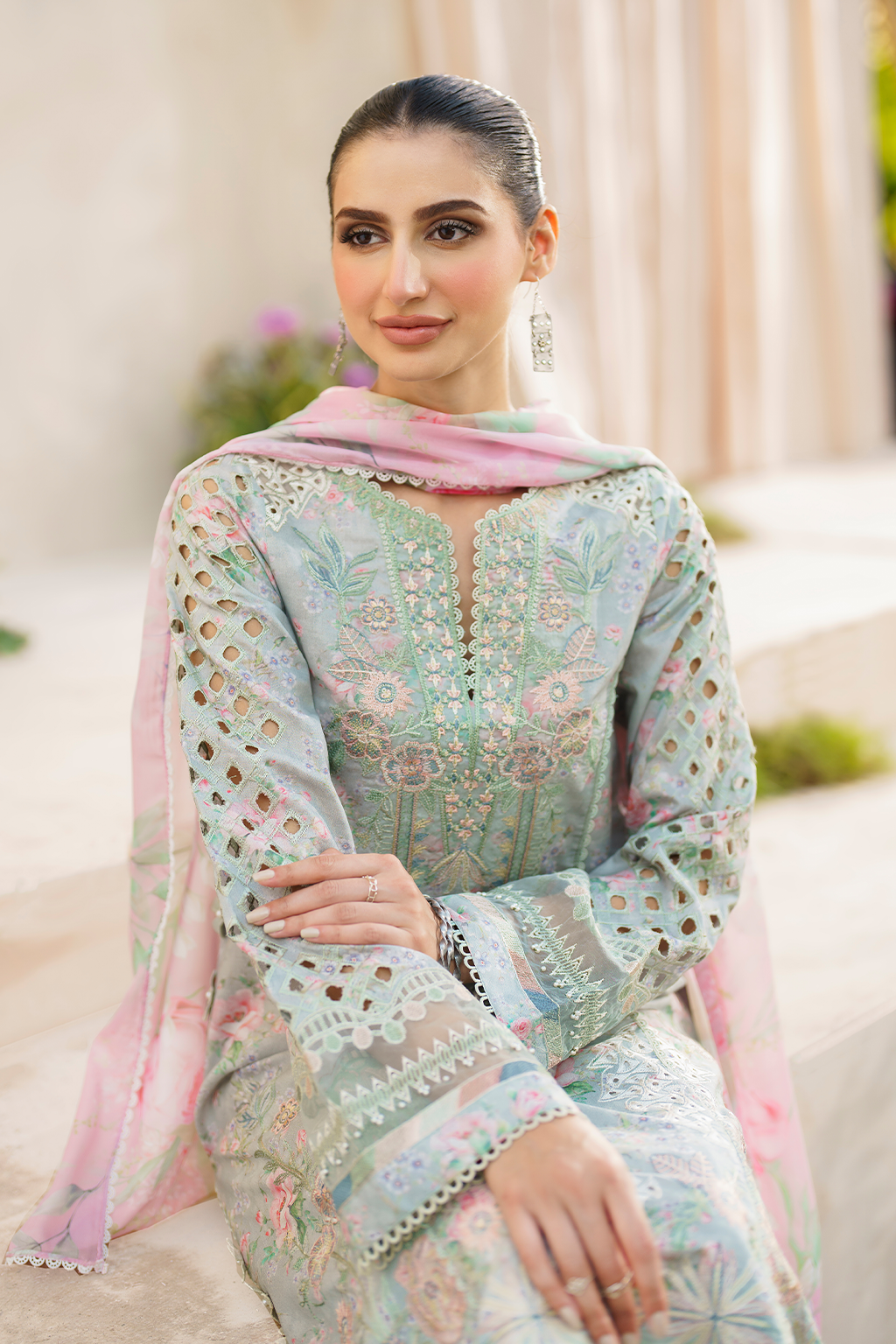 Iznik | Festive lawn 24 | SFL-07 - House Of Anaya