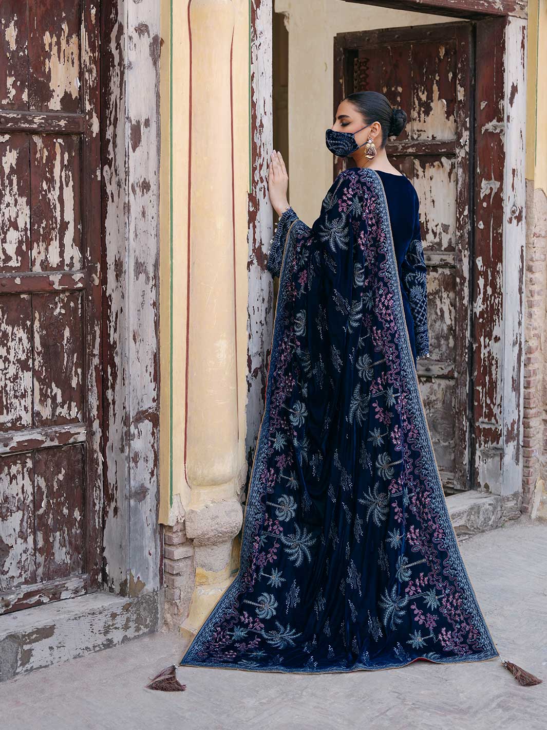 Flossie | Siara Velvet Formals | V-106 - A - House Of Hania