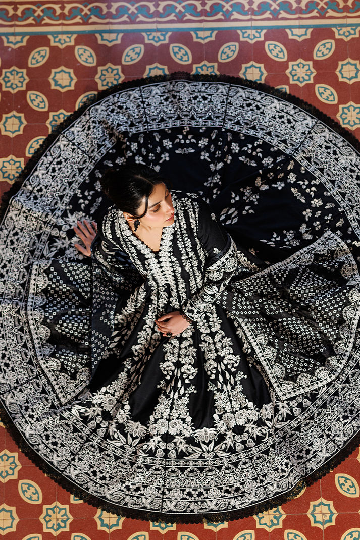 Emaan Adeel | Mirabelle Festive Luxury Lawn | MIDNIGHT BLISS