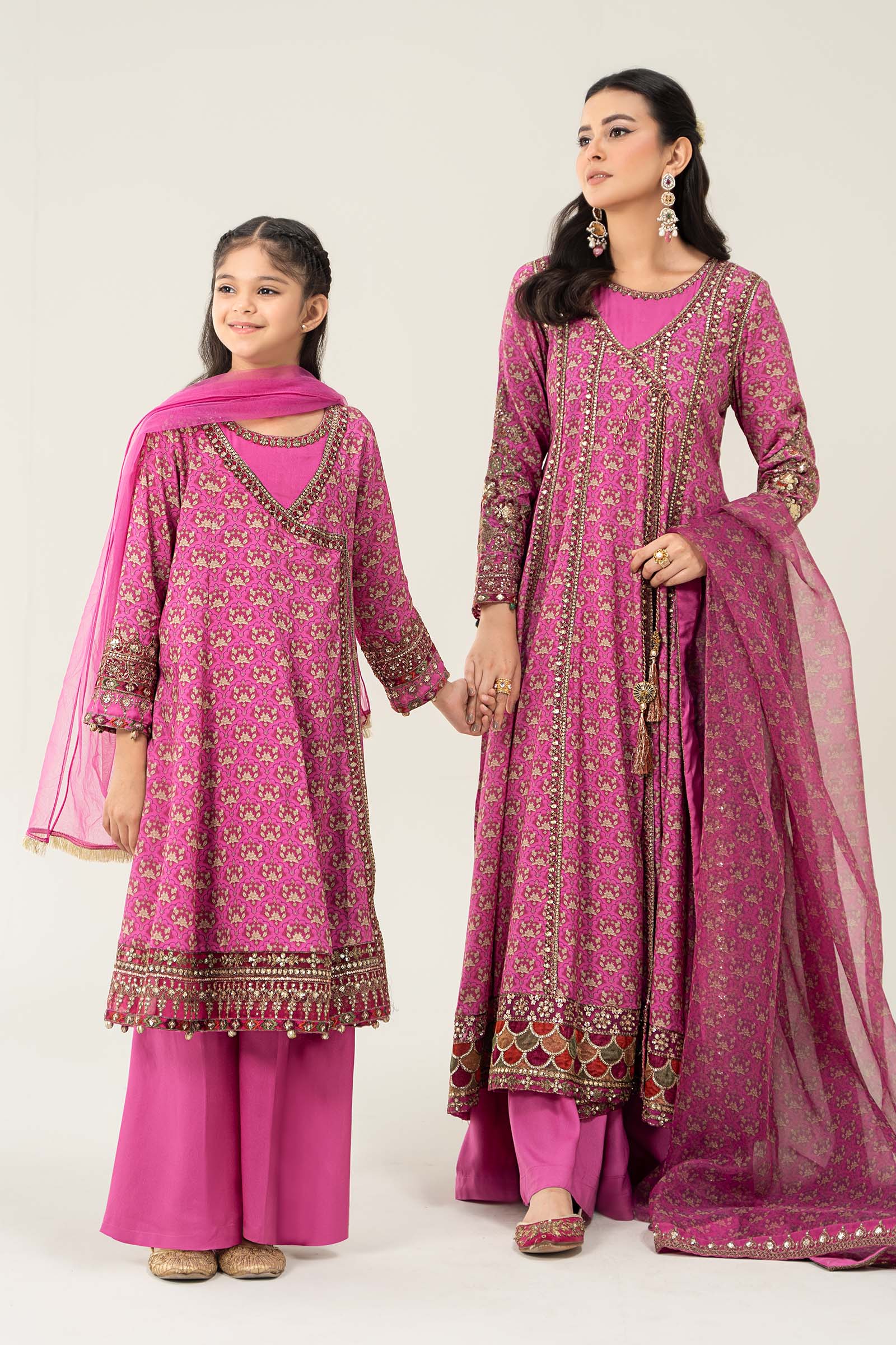 Maria B | 3 Piece Printed Linen Suit | MKD-W24-16 - Libasekhas