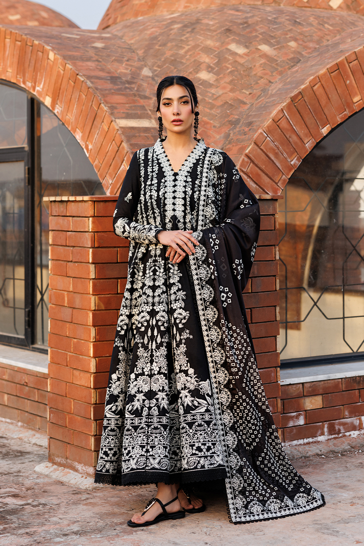 Emaan Adeel | Mirabelle Festive Luxury Lawn | MIDNIGHT BLISS