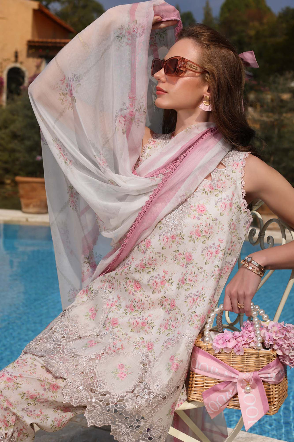 Noor by Saadia Asad | Luxe Chikankari 25 | D7-A - Riwayat-e-Khas
