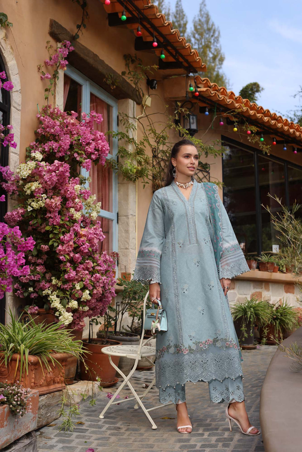 Noor by Saadia Asad | Luxe Chikankari 25 | D5-B - Riwayat-e-Khas