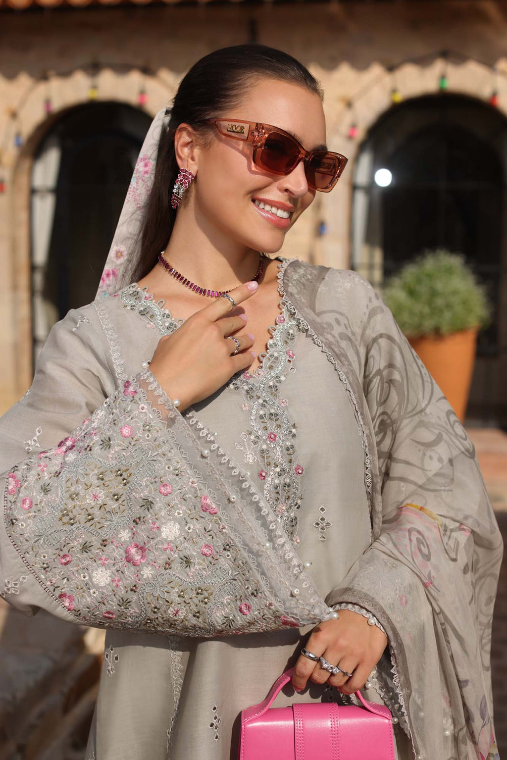 Noor by Saadia Asad | Luxe Chikankari 25 | D1-B - Riwayat-e-Khas