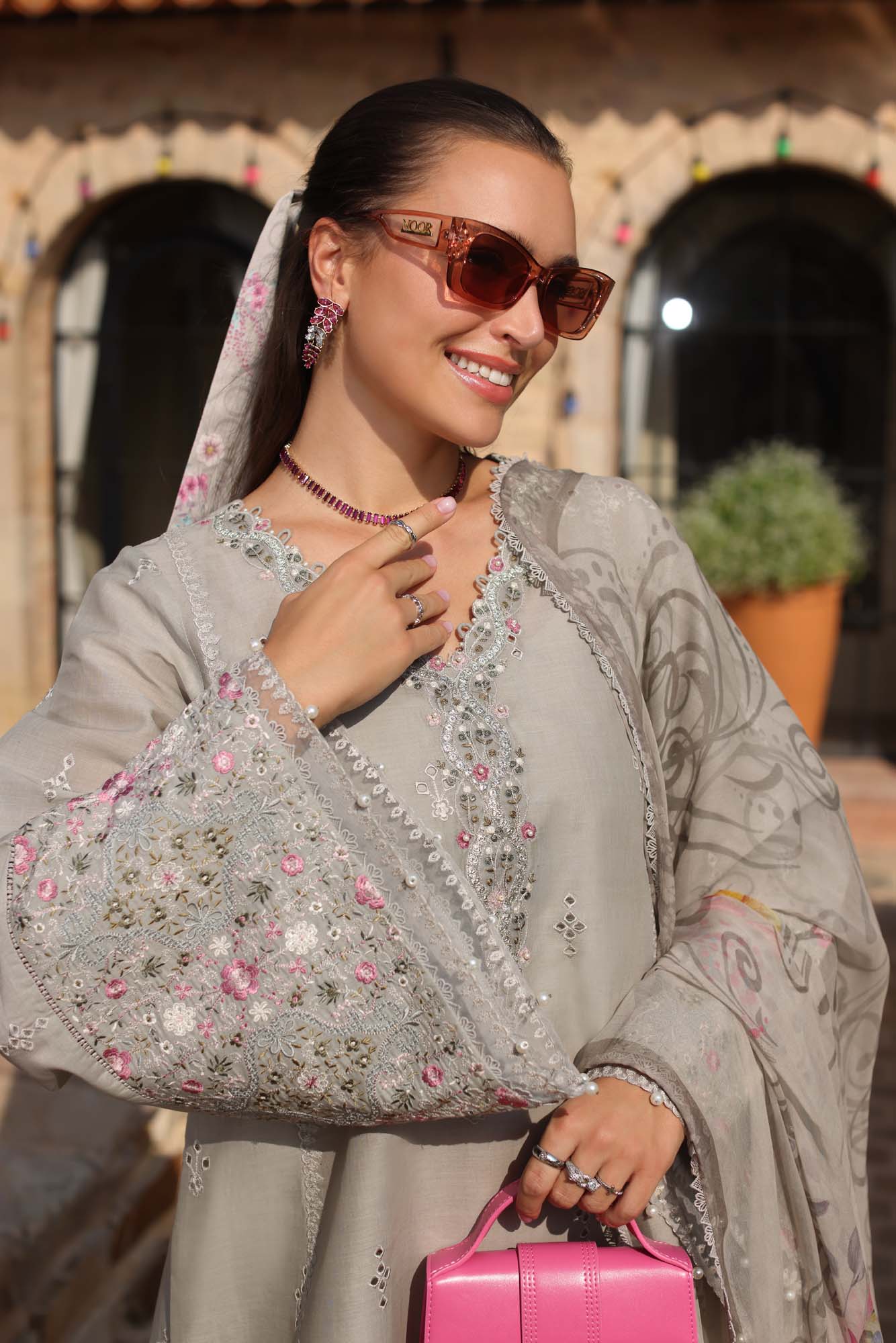Noor by Saadia Asad | Luxe Chikankari 25 | D1-B - Riwayat-e-Khas