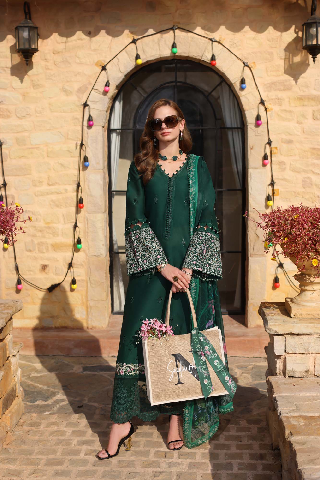 Noor by Saadia Asad | Luxe Chikankari 25 | D1-A - Riwayat-e-Khas
