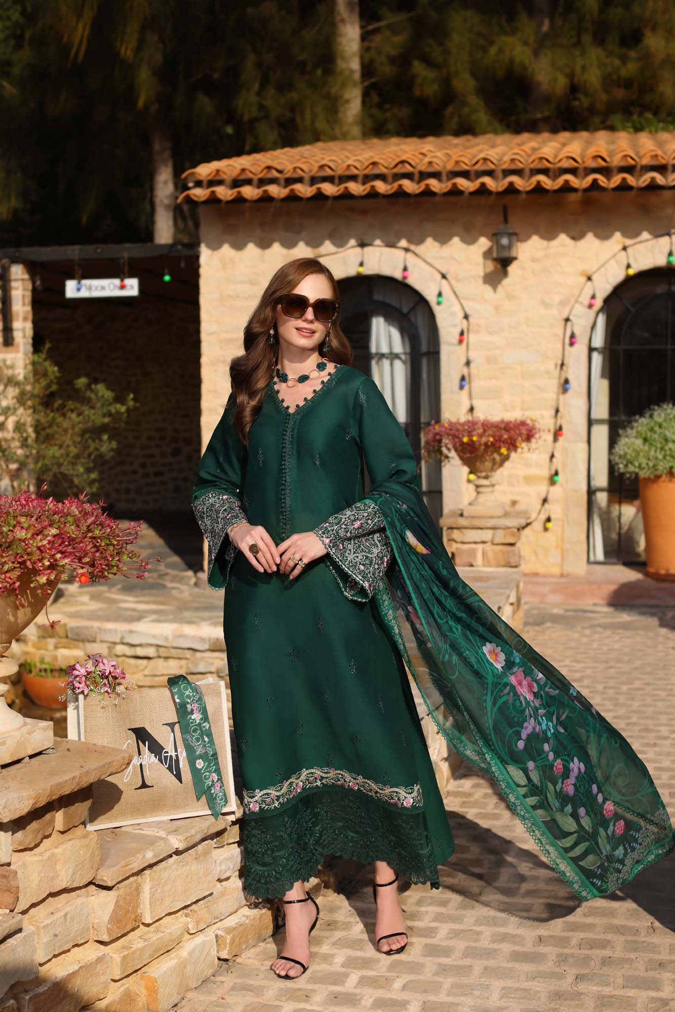 Noor by Saadia Asad | Luxe Chikankari 25 | D1-A - Riwayat-e-Khas
