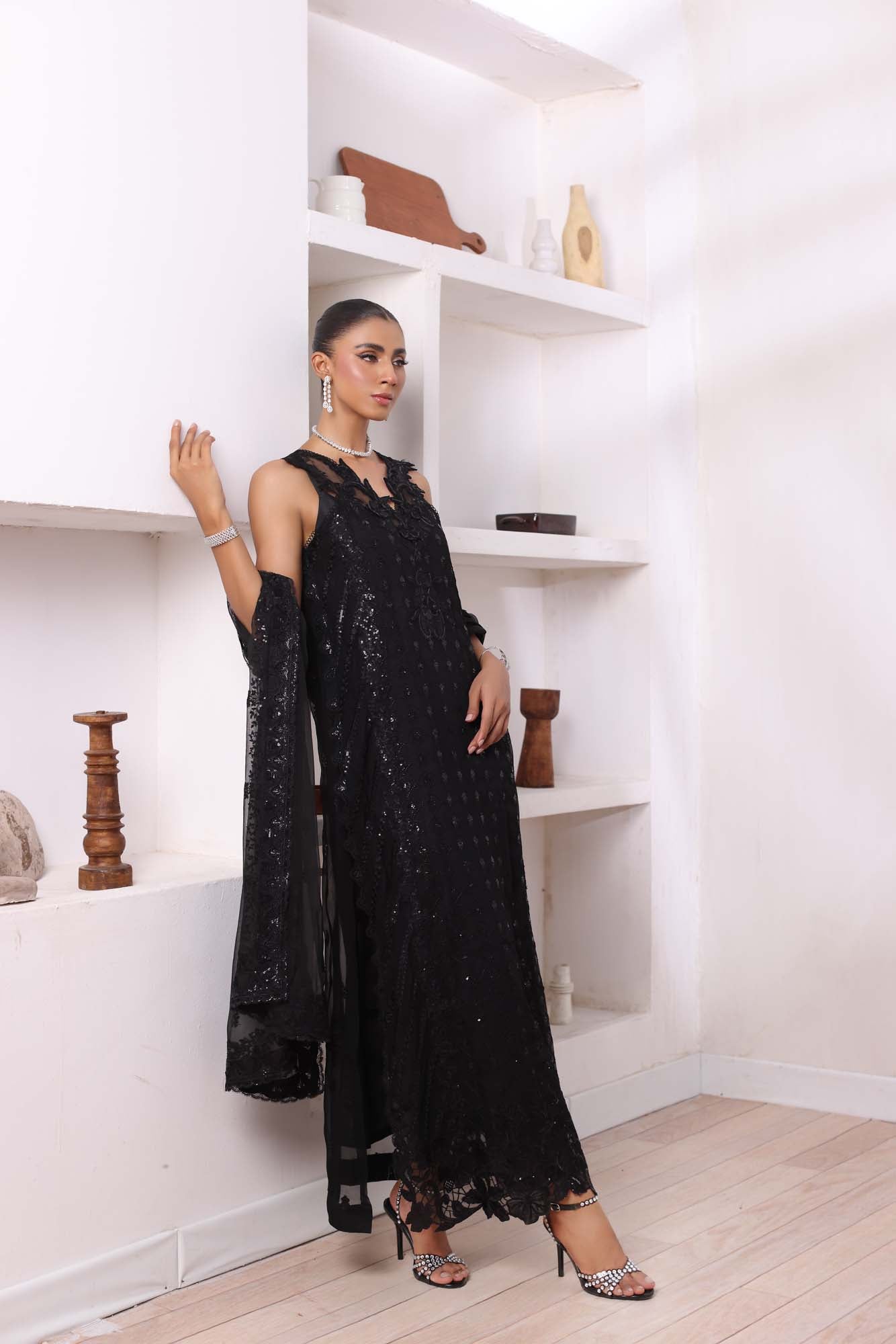 Noor by Saadia Asad | Noor Chiffon De Luxe | D4 - House Of Anaya