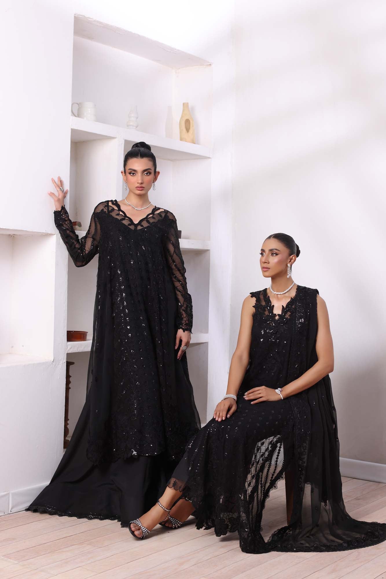 Noor by Saadia Asad | Noor Chiffon De Luxe | D4 - House Of Anaya