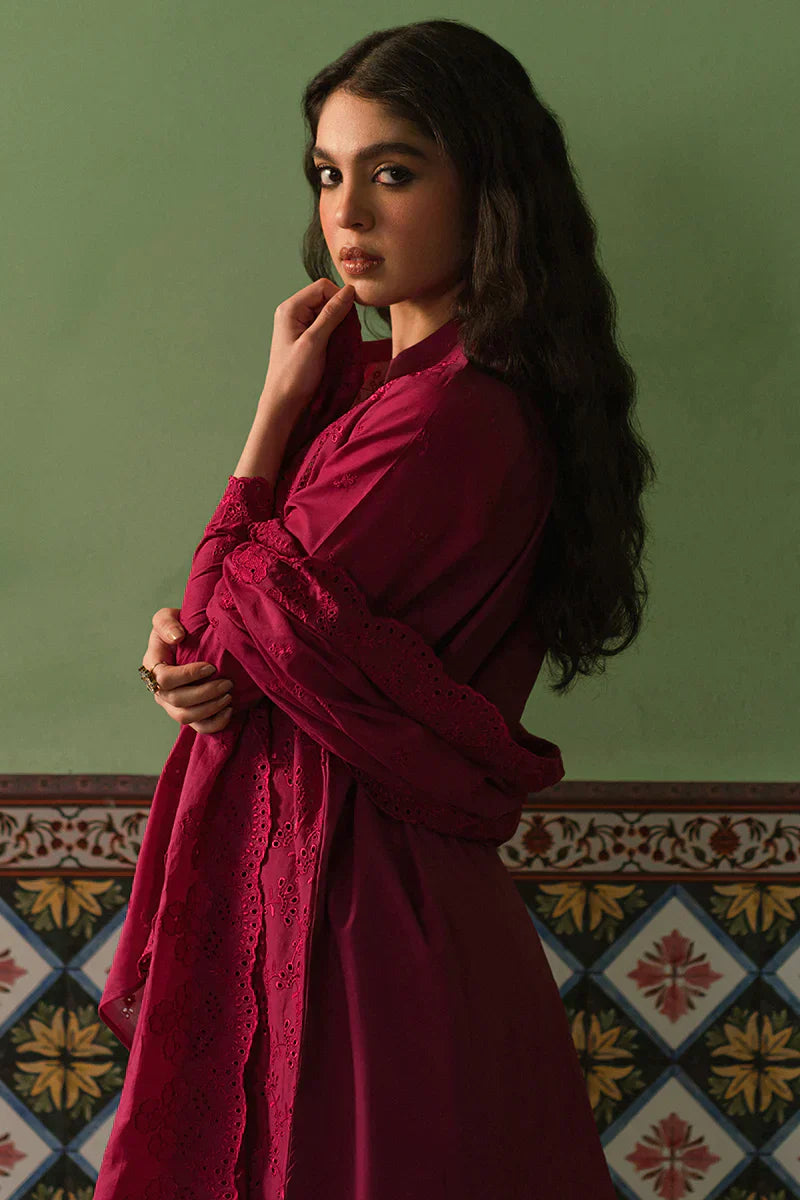 Cross Stitch | Chikankari Lawn | CERISE LOFT - House Of Anaya