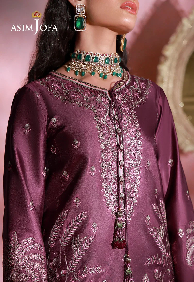 Asim Jofa | Festive Collection 26 | AJULFI-03 Embroidered Charmeuse Silk  3 Pcs