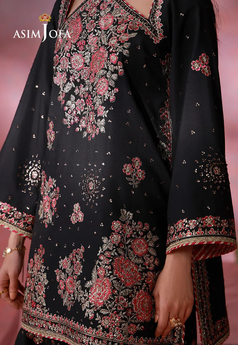 Asim Jofa | Festive Collection 26 | AJULFI-07 Embroidered Silk 2 Pcs