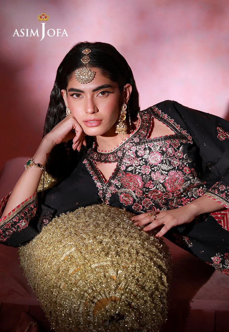 Asim Jofa | Festive Collection 26 | AJULFI-07 Embroidered Silk 2 Pcs