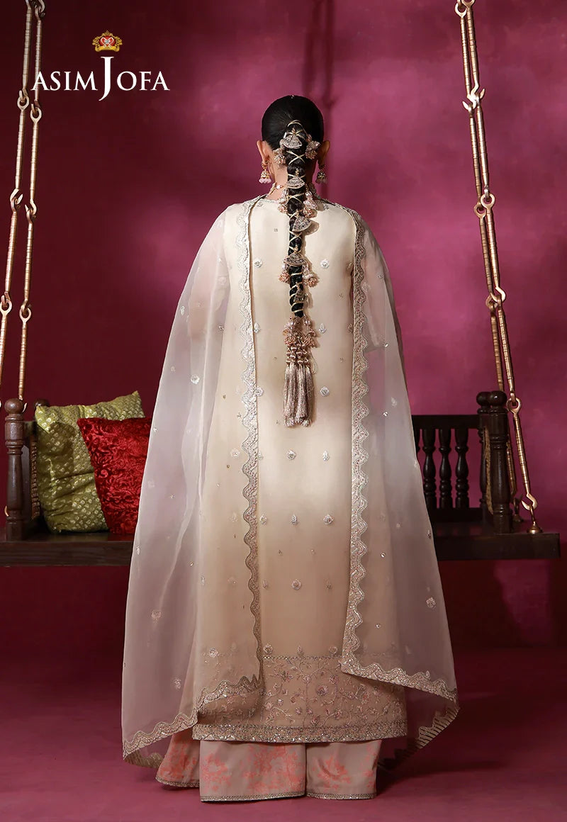 Asim Jofa | Festive Collection 26 | AJULFI-08 Embroidered Organza 3 Pcs