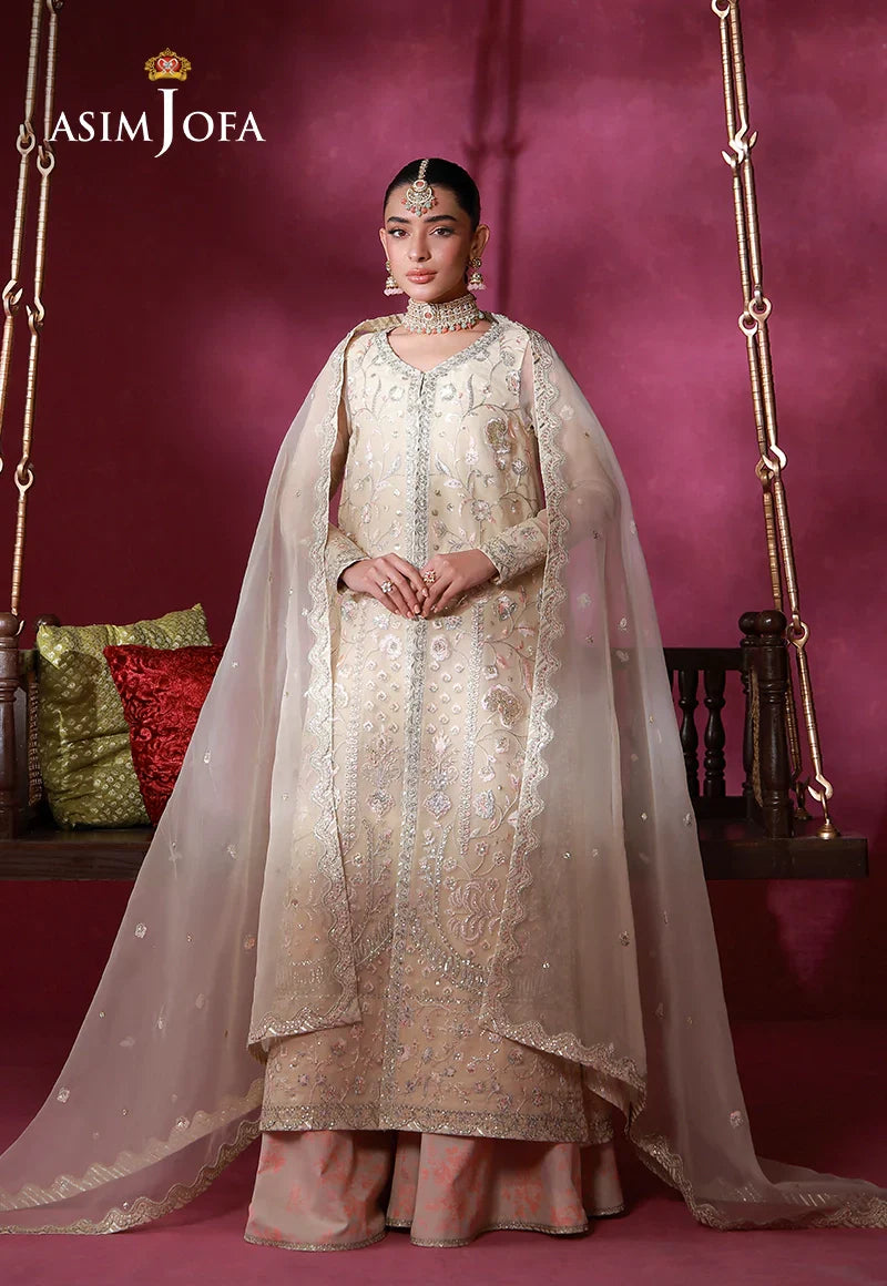 Asim Jofa | Festive Collection 26 | AJULFI-08 Embroidered Organza 3 Pcs