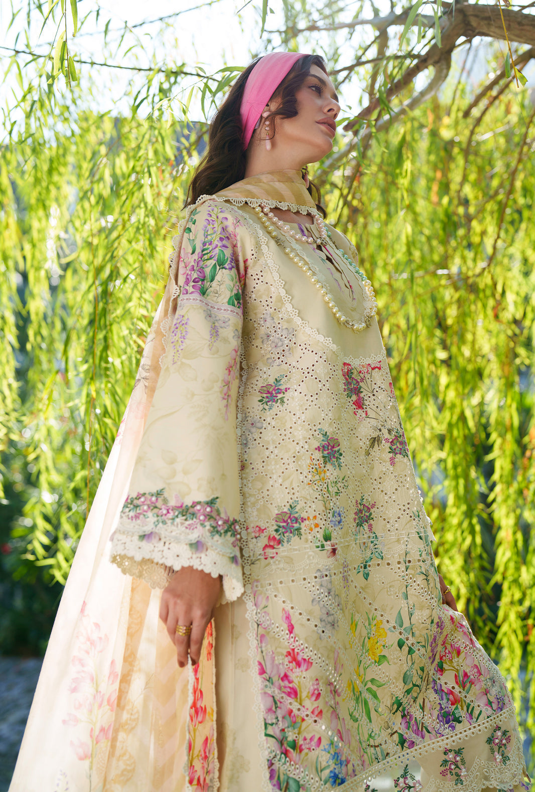 AJR Couture | Printed Chikankari 26 | Lila