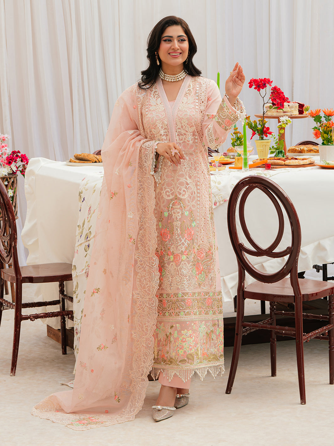 Mahnur | Allenura Luxury Lawn 24 | AZURE - Riwayat-e-Khas