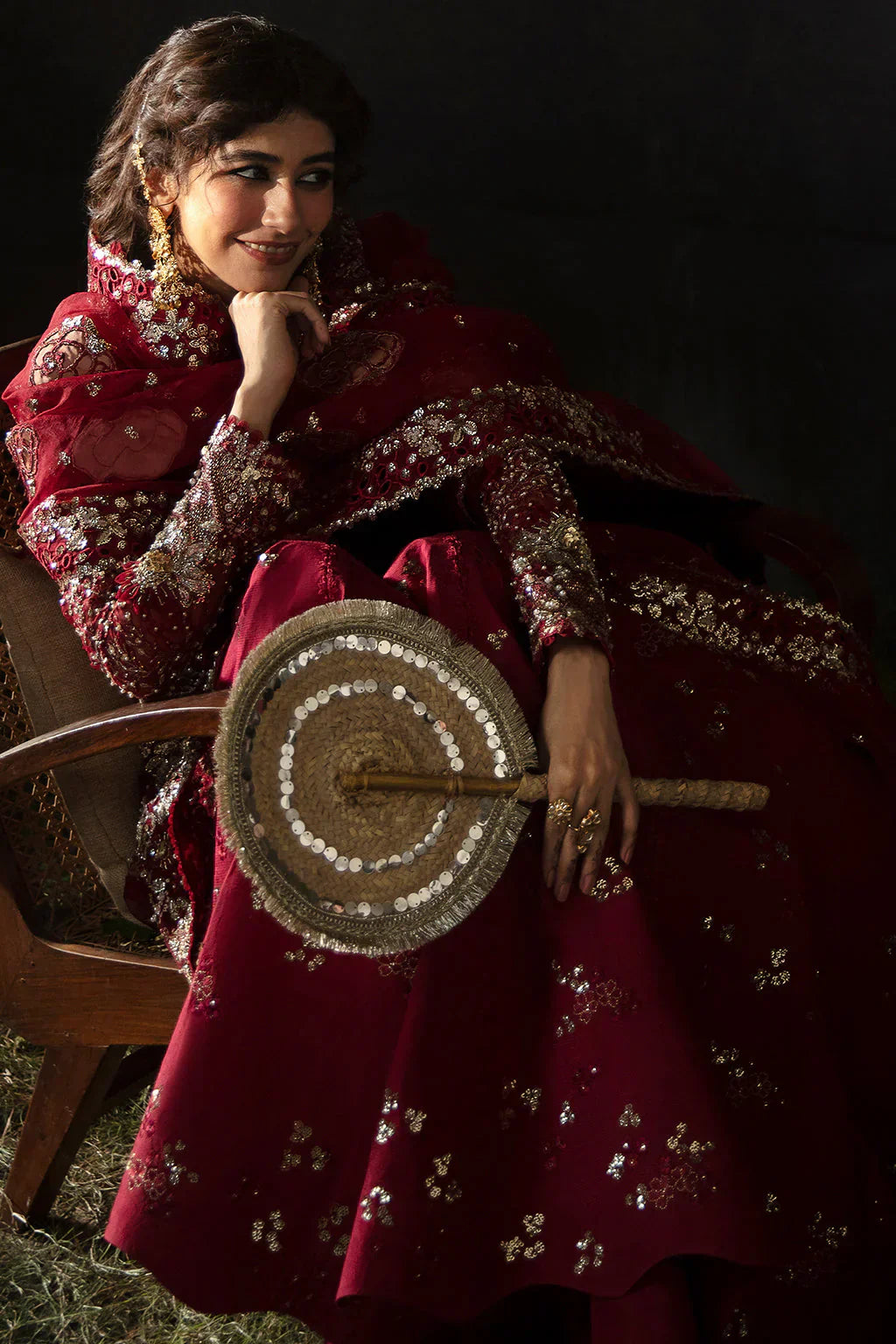 Hayat by Afrozeh Embroidered Organza 3Pc Suit AFH-24-07 ABEER