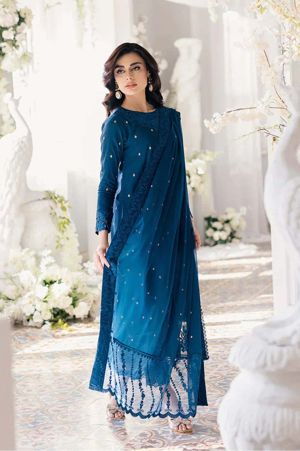 Azure | Ensembles Embroidered Formals | Aegean Breeze - Riwayat-e-Khas