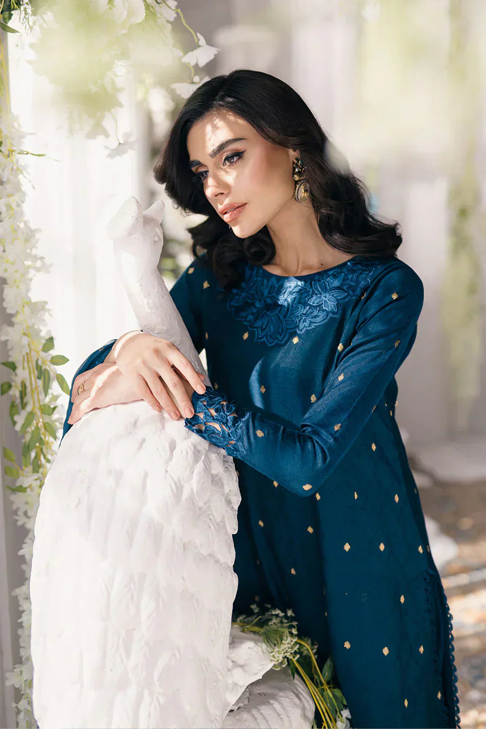 Azure | Ensembles Embroidered Formals | Aegean Breeze - Riwayat-e-Khas