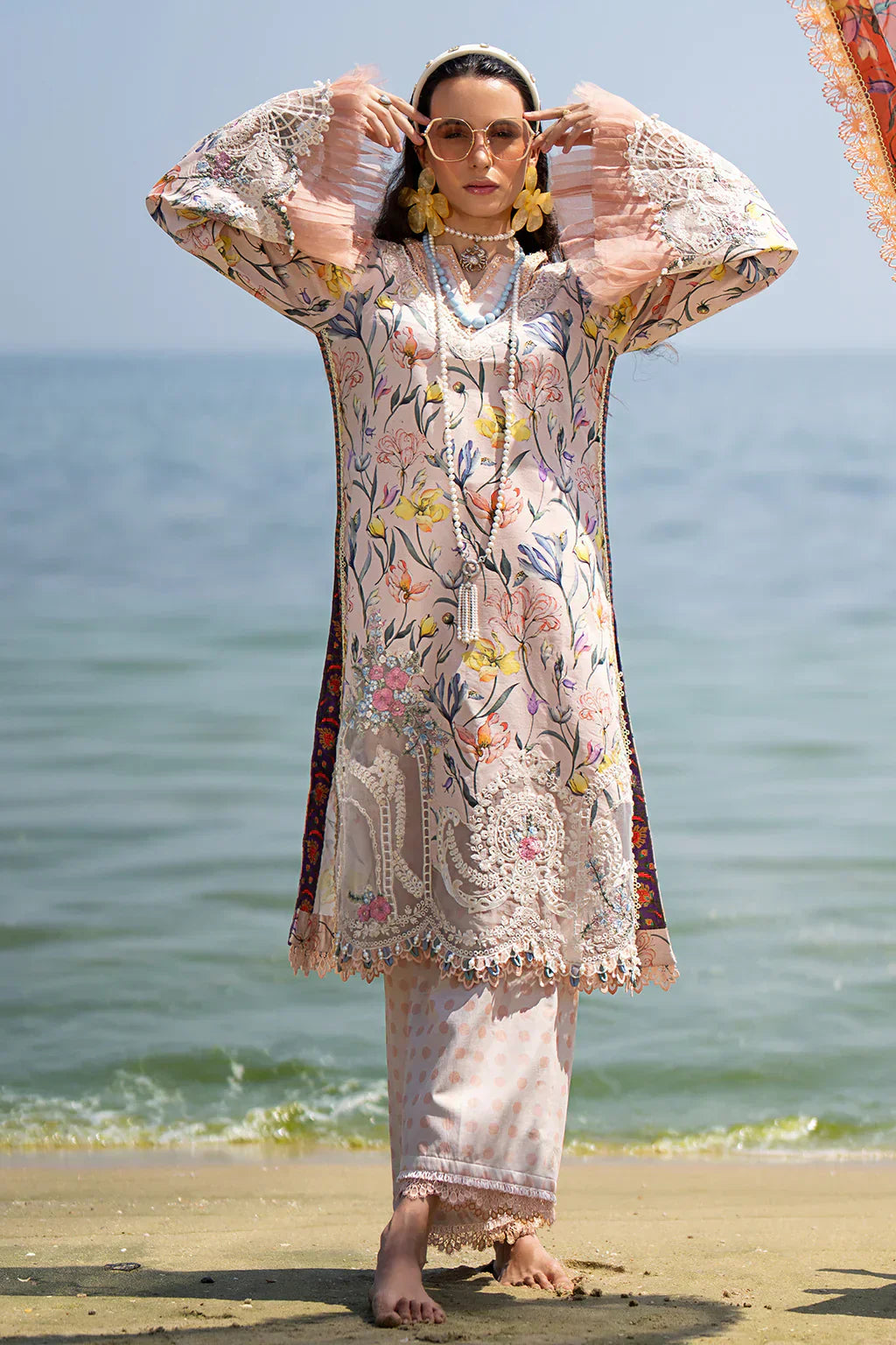 AJR Couture | Alif Signature Luxury Lawn 24 | Blooming - House Of Anaya
