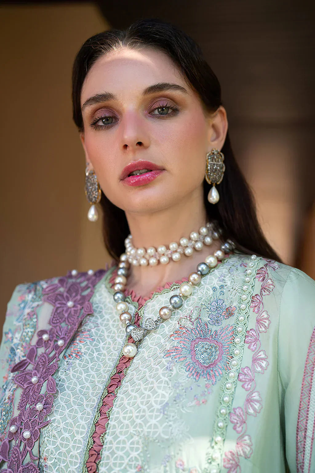 AJR Couture | Alif Signature Luxury Lawn 24 | Aura - House Of Anaya